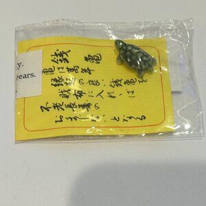 Japanese Small Tiny Turtle Amulet Representing Longevity UNOPENED